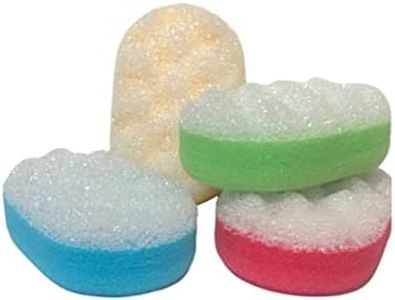 4 x Massage Sponge Shower Sponge Bath Sponge Exfoliating Sponge Body Scrub Oval