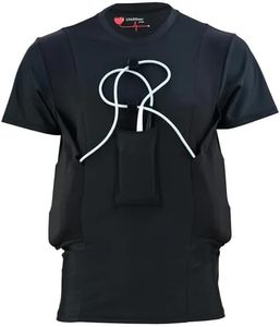 Men’s Heartmate 3 LVAD Shirt – Ultrathin Spandex Mesh Fabric Designed for Comfort & Safety (US, Alpha, 3X-Large, Regular, Regular, Black) (LV121-3XL)