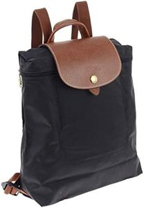 Longchamp 1699 089 Priage Backpack, Nylon/Leather, Compatible with B5 Size, PC Storage [Parallel Import], NOIR