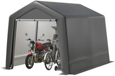 CuisinSmart Portable Shed, Outdoor Storage Shelter, 8x8x7.7 ft Heavy Duty Waterproof Storage Tent Sheds with Roll-up Zipper Door, for Motorcycle, Bike, Garden Tools