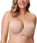 Delimira Women's Strapless Bra Push