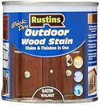 Rustins Quick Dry Outdoor Wood Stain 250ml Walnut