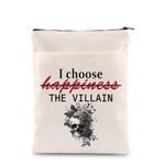 I Choose The Villain Dark Romance Book Sleeve Reader Gift Skeleton Reading Gift Bookish Gift (C- Villain BS)