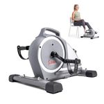 Sunny Health & Fitness Magnetic Under Desk Mini Exercise Cycle Bike, Dual Function Pedal Exerciser with Digital Monitor and Carrying Handle, SF-B020026