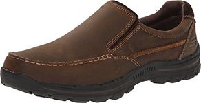 Skechers Men's Braver- Rayland Shoes, Dark Brown, 9 Extra Wide US