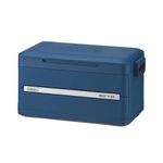 Coleman Snap 'N Go 35-Quart Collapsible Hard Cooler, Portable Hard-Sided Cooler with Waterproof Removable Liner, Spacing-Saving & Quick Set Up, 48 Hours Cold, Sapphire Blue