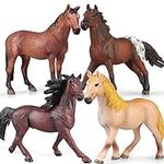 Yilingchild 4 Pieces Horse Figurine