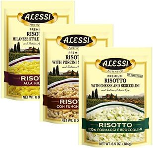 Alessi Autentico, Premium Seasoned Risotto, Italian Arborio Rice, Easy to Prepare, 8oz (Variety Pack, Pack of 3)