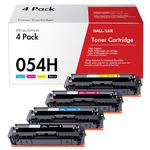 054H Toner Cartridges High Yield Replacement for Canon 054 054 H CRG Capacity with Canon ImageClass MF641cdw LBF642Cdw MF643Cdw MF644Cdw LBP621Cw LBP623Cw MF641Cw Printers (BK/C/M/Y, 4 Combo Pack)