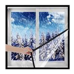 Window Insulation Kit, Window Winterizing Kit, Energy Saving Waterproof Upgraded EVA Clear Plastic for Windows for for Living Room, Bedroom,55x100cm(21.6x39.3in)