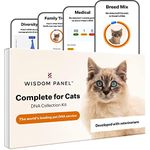 Wisdom Panel Complete: Comprehensive Cat DNA Test for 45 Health Genetic Health Conditions | 70+ Breeds and populations | 25+ Traits | Blood Type