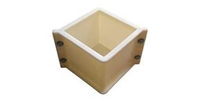 PVC Cube Mold Concrete Testing Equipment Size (Cream, 15x15x15 cm)