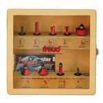 Freud 88-100 9-Piece Router Bit Set, 1/4-Inch Shank, Multi, One Size