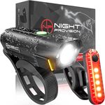 BX-500 Rechargeable Bike Light Set - Powerful Front and Back Lights, Bicycle Accessories for Night Riding, Cycling Safety Best Headlight with USB Tail Rear for Adults Kids Men Women Road Mountain