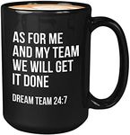 Occupation Coffee Mug 15oz Black - AS for me and my team we will get it don - Best Worker Employee Office Boss Coworker Achievement Team Sayings