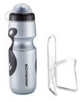 Schwinn Bicycle Water Bottle & Cage (Colors May Vary)