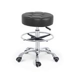 Grace&Grace Adjustable Rolling Stool Chair with Wheels for Massage Beauty Salon Shop Home Kitchen,Heavy Duty Rolling Swivel Stool