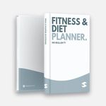 Fitness & Diet Planner, Workout Diet Meal Planner, Gym Log Book, Food Journal, Habit Tracker, Daily Record Fitness Journal for Men & Women, Workout Journal, Undated Dairy Planner