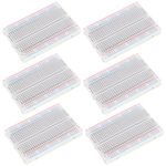 400 Point Solderless Breadboard 6pcs Small Breadborad for Circuit Test Prototype PCB Board for Proto Shield Distribution Connecting Block