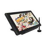 2021 HUION Drawing Tablet KAMVAS 16 Graphic Pen Display with Full-Laminated Screen Battery-Free Sylus Tilt 10 Press Keys Full-Featured Type C Cable and an Adjustable Stand,15.6inch (Black)