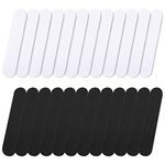 Prasacco 24 Pcs Hat Size Reducer, Hat Sizing Tape Foam Hat Sizer Insert Tape Hat Adjuster Band for Hat Sweat Liner Protector (Black White)