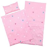 Bibi Doll - Doll Bedding Set, 3 Piece Quilt Pillow and Mattress Set for Baby Doll Cot, Pram, Cradle Suitable For Up To 20'' Dolls