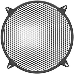12 inch Speaker Grill-Subwoofer Grille -Steel Speaker Covers Waffle Speaker Woofer Grill Black with 4pcs Grill Clamps and 4pcs Screws (12 inch)