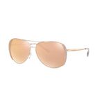 Michael Kors MK1082 Chelsea Glam Rose Gold Frame/Rose Gold Flash Lens One Size