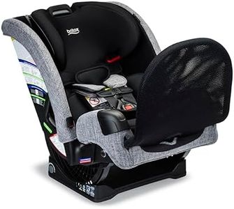Britax One4Life Slim All-in-One Car Seat, 10 Years of Use, 44.5 cm SpaceSaver Design, Converts from Rear-Facing Infant Car Seat to Forward-Facing Booster Seat, ClickTight Installation, Raven Black