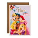 Hallmark Birthday Card for Niece - Disney Princess Design with Sticker Sheet