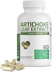 Bronson Artichoke Leaf Extra Strength Supports Healthy Digestion Healthy Liver Function, Non-GMO, 60 Vegetarian Capsules