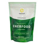 Enerhealth Botanicals Enerfood Powdered Drink Mix – Blend of 20 Organic Superfoods Rich in Chlorophyll, Vitamins, Antioxidants, Bioflavonoids, Iron, and Minerals for Detox, Energy, Wellness – 14.1 oz