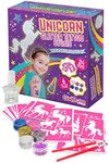 GirlZone Unicorn Glitter Tattoo Studio, Easy To Use and Skin-Safe Kids Temporary Sparkle Tattoos for Creative Playtime, Fun Party Crafts for Kids