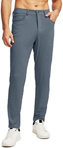 G Gradual Men's Stretch Golf Pants with 6 Pockets Slim Fit Dress Pants for Men Travel Casual Work, Dusty Blue, XX-Large