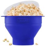 The Original Korcci Microwaveable Silicone Popcorn Popper, BPA Free Microwave Popcorn Popper, Collapsible Microwave Popcorn Maker Bowl, Dishwasher Safe