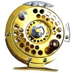 Futaba Metal Fly Fishing Wheel Reel - Gold - 800A