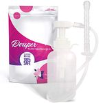 Douper Reusable Vaginal Douche, 300ml Women Vaginal Cleaning System Anal Douche Portable kit with 3 Nozzles, Maintain Feminine Hygiene for Daily Care, BPA & PVC Free