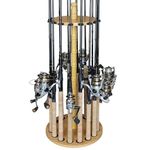 Rush Creek Creations 38-0010 Round 16 Fishing Rod Storage Rack - No Tool Assembly