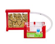 AntHouse - 3D Red Sand Ant Hill- Basic Kit | Sandwich (12x10x1 cm) + Forage Box (18x10x5 cm) | Ant Farm