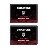 Gigastone SATA SSD 512GB (2-Pack) 2.5 inch SSD 550MB/s upgrade Laptop PC Memory and Storage PS4 HDD Replacement 2.5" Internal Solid State Hard Drives SATA III SLC Cache 3D NAND Game Turbo Performance