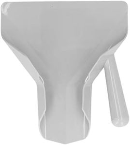 Lwuey French Fry Shovel Scoop, Commercial Frying Bagger Scooper Food French Fries Shovels Scoop with Non Slip Right Handle Metal Popcorn Speed Easy Fill for Ice Candy Snacks Kitchen Utensils Machine