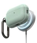 Ringke Onyx Magnetic for AirPods Pro 3 Case with Carabiner [Compatible with MagSafe] Non-Slip Anti-Fingerprint Textured, Shockproof Protective Cover - Mint
