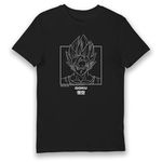 Bioworld Dragon Ball Z Goku Portrait T-Shirt Black-S