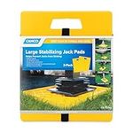 Camco 44541 Large RV Stabilizing Jack Pads Without Handle, Helps Prevent Jacks from Sinking, 14 Inch x 12 Inch Pad - Pack of 2, Yellow