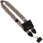 Save the Girls Clip & Go Phone Strap – Cross Body Phone String with Zipper Wallet Pouch – Phone Chain Purse Badge Holder