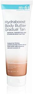 M-61 Hydraboost Body Butter Gradual Tan - Unscented hydrating and firming gradual tan body butter with peptides, plankton extract and vitamin B5