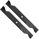 Cluparis 561739B 2-Blade Set for 46" Deck, Lawn Mower Medium-Lift Blade Replace for Cut Craftsman, Husqvarna, Poulan 405380, 532-405380, PP21011, AYP 561739 403107, Black