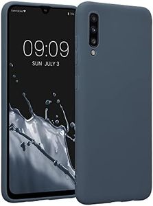 kwmobile Housse Compatible avec Samsung Galaxy A70 Coque - Housse de téléphone Protection Souple en Silicone - Ardoise foncée