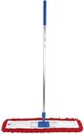 Abbey 80 Centimetre Red Sweeper Mop Kit with Handle and Frame. Ideal to use on all hard floors