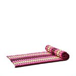 Leewadee Wide Rollable Thai Mat 190 x 100 cm - Kapok Floor Mat for Sleeping, Massage & Meditation Futon Alternative